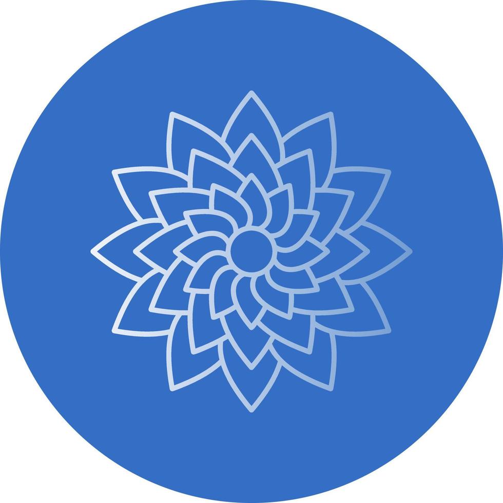 Dahlia Vector Icon Design