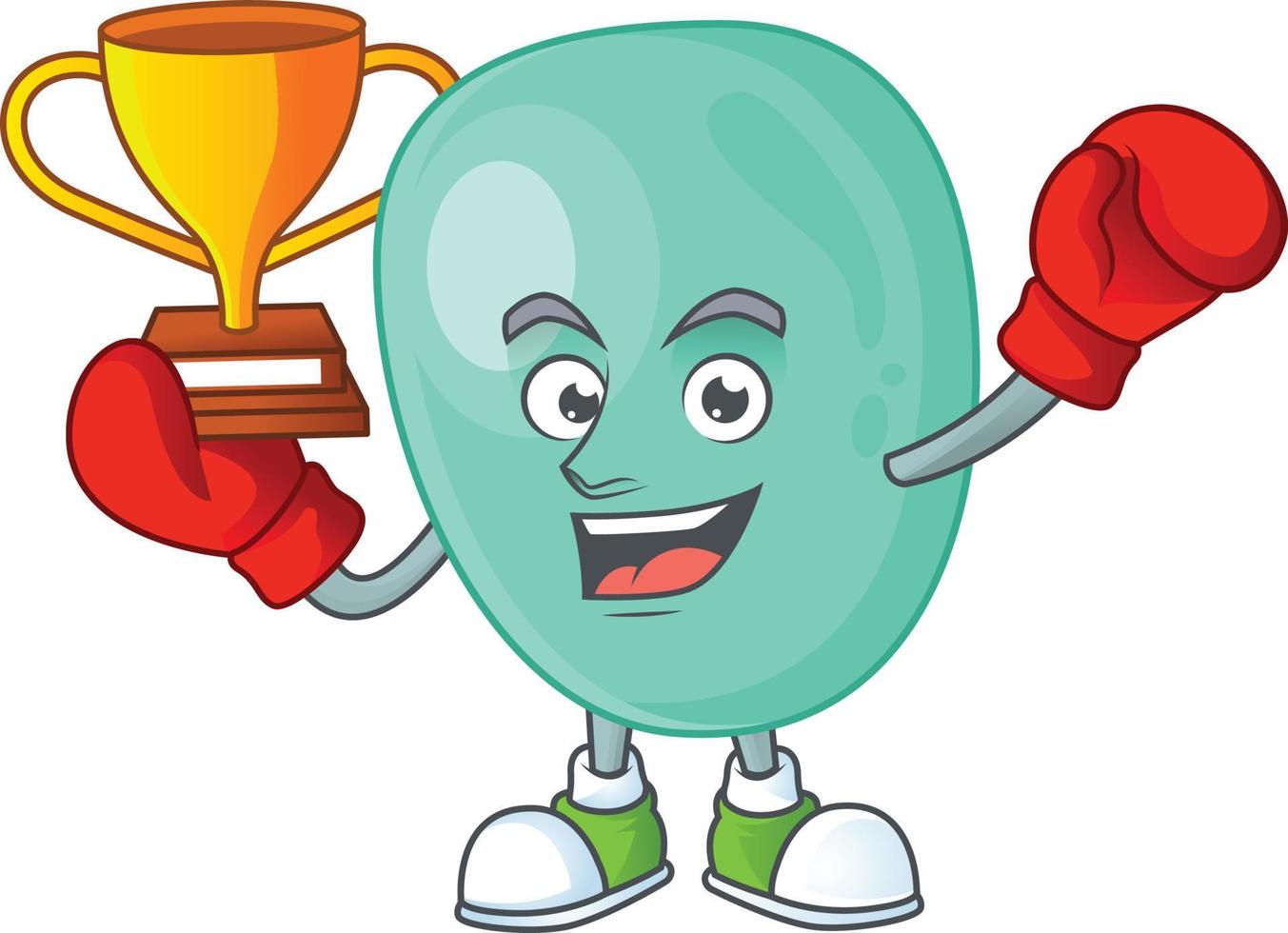 Staphylococcus aureus Cartoon character vector