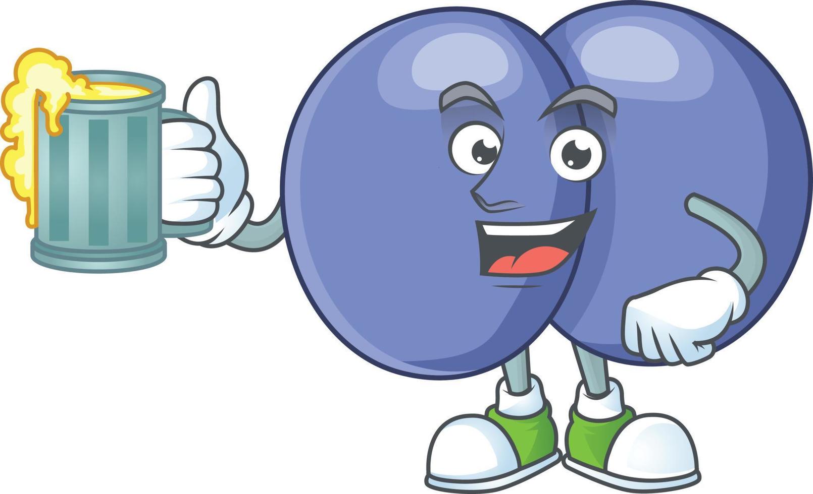 Streptococcus pneumoniae Cartoon character vector