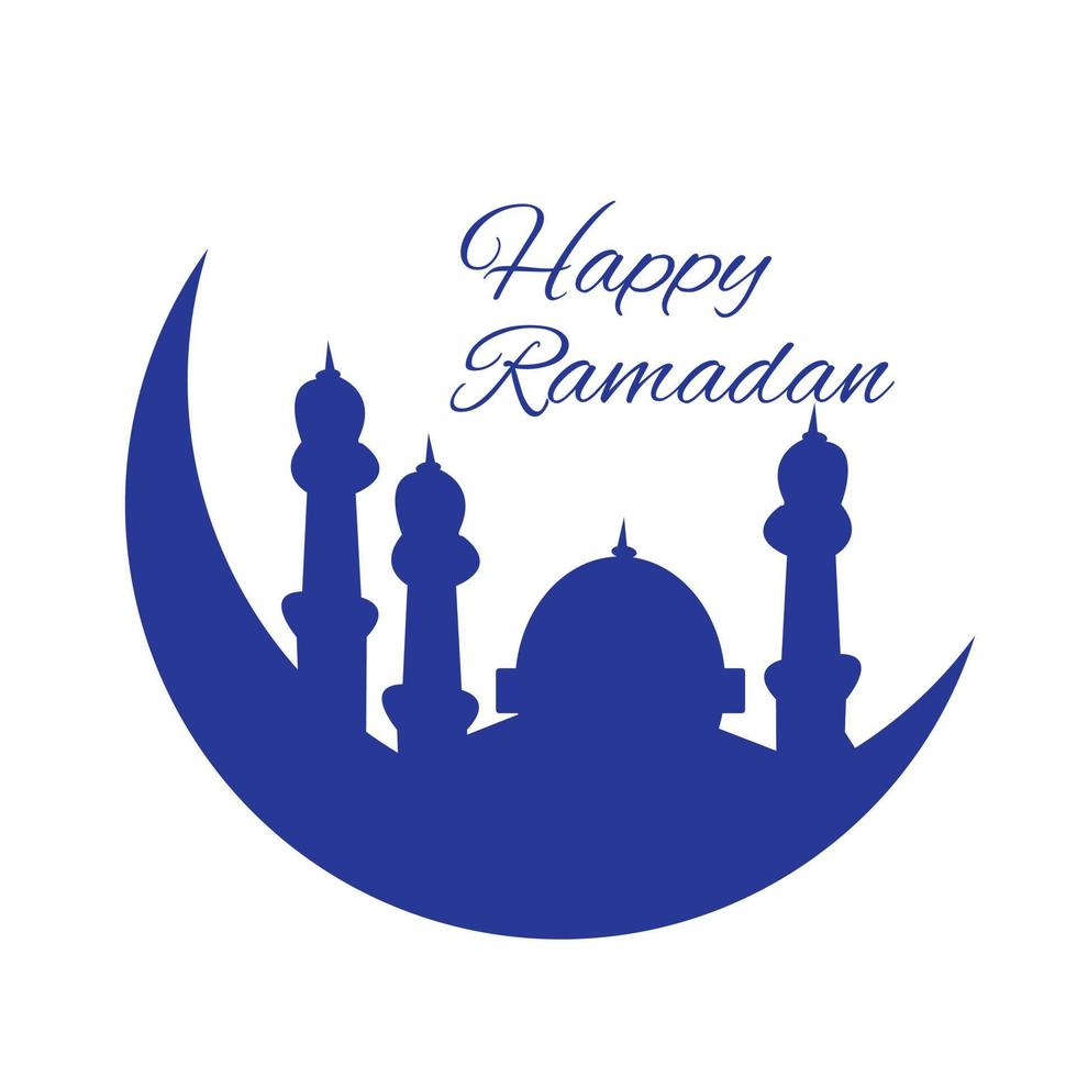 Happy Ramadan vector template