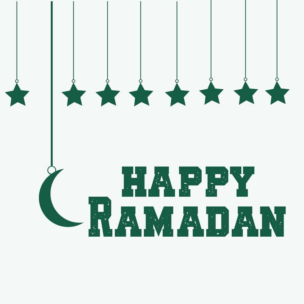 Happy Ramadan vector template