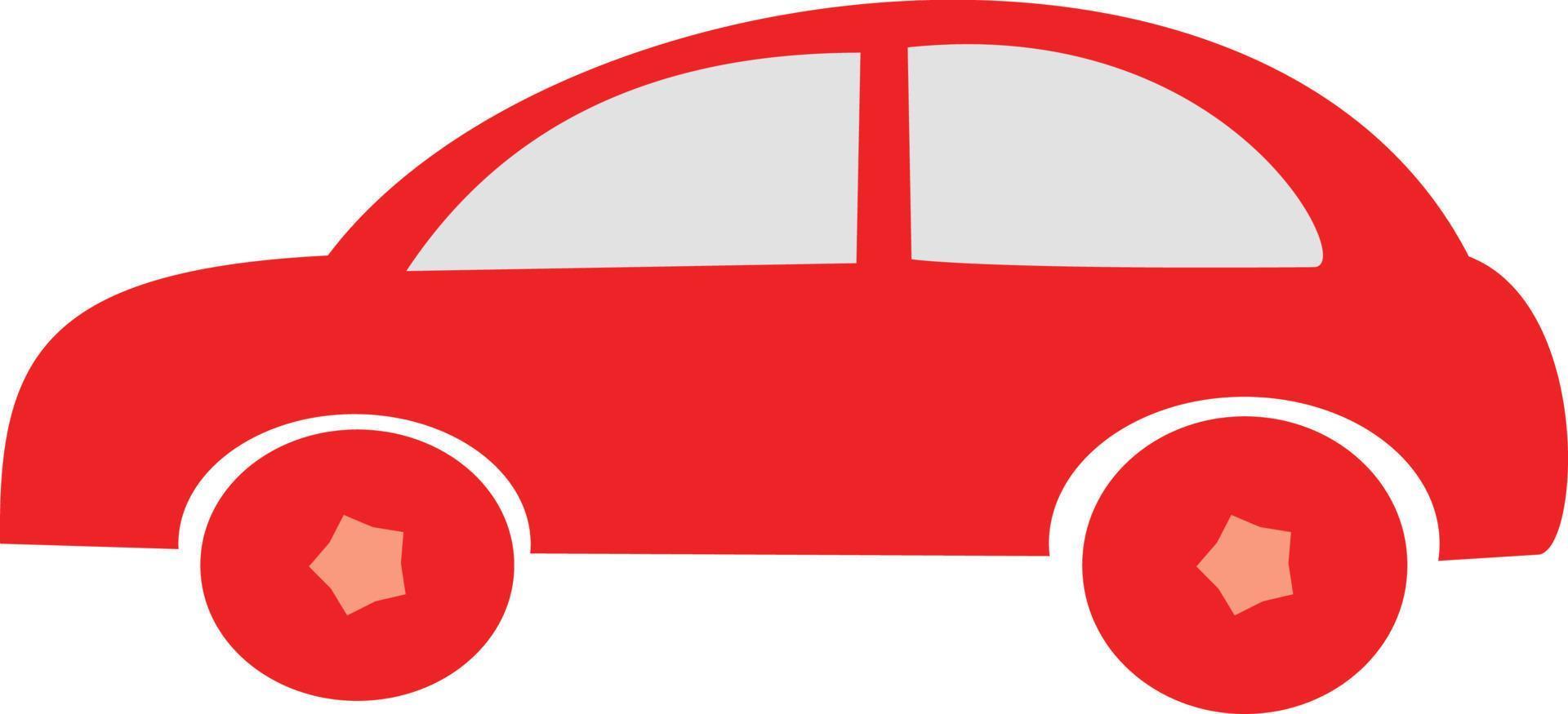 ilustración de coche rojo vector