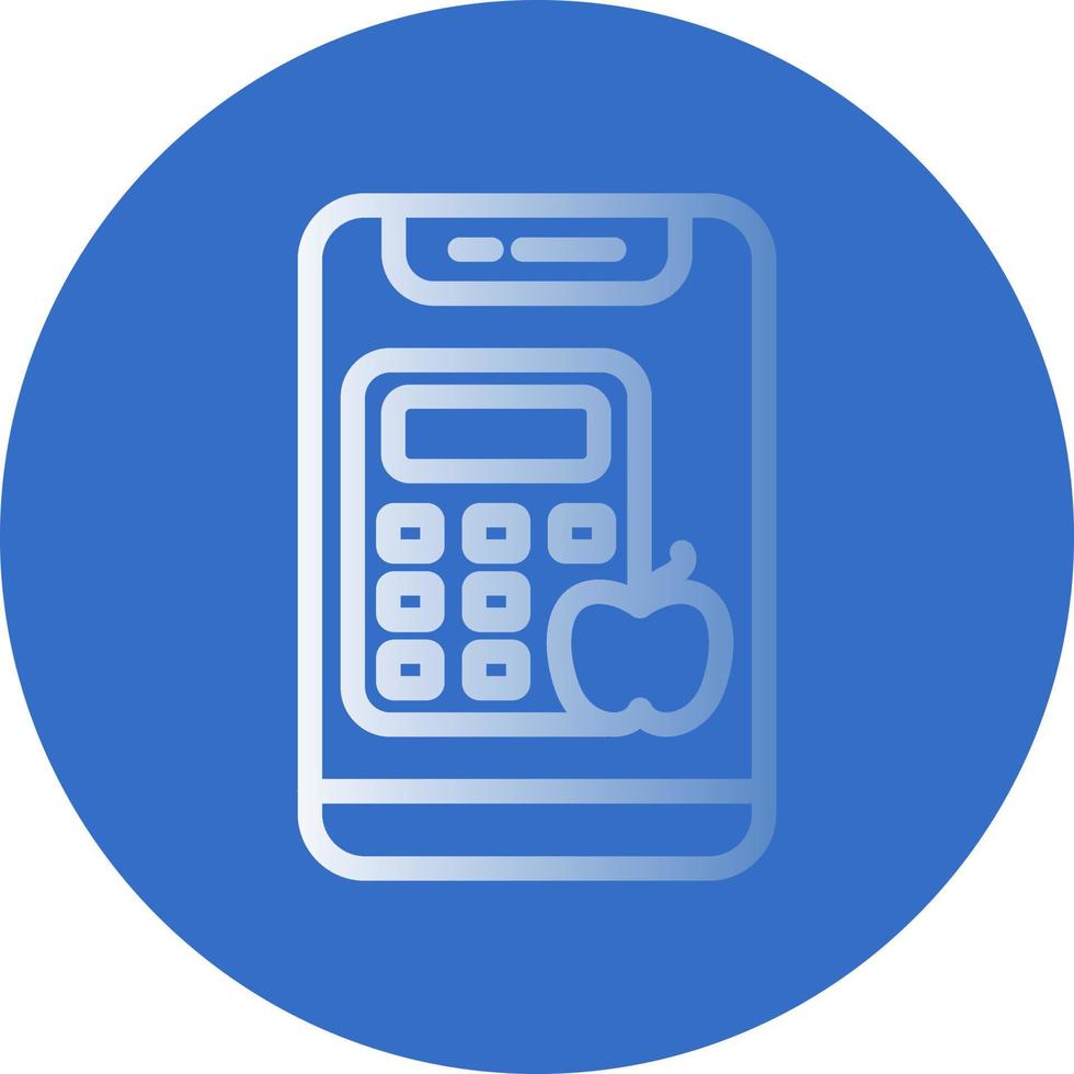 Calorie Calculator Vector Icon Design