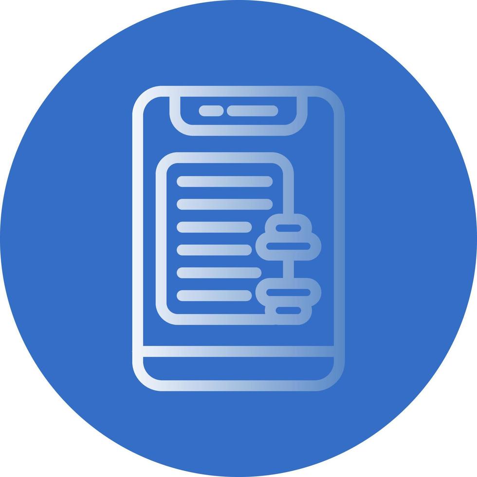Workout Routing Vector Icon Design