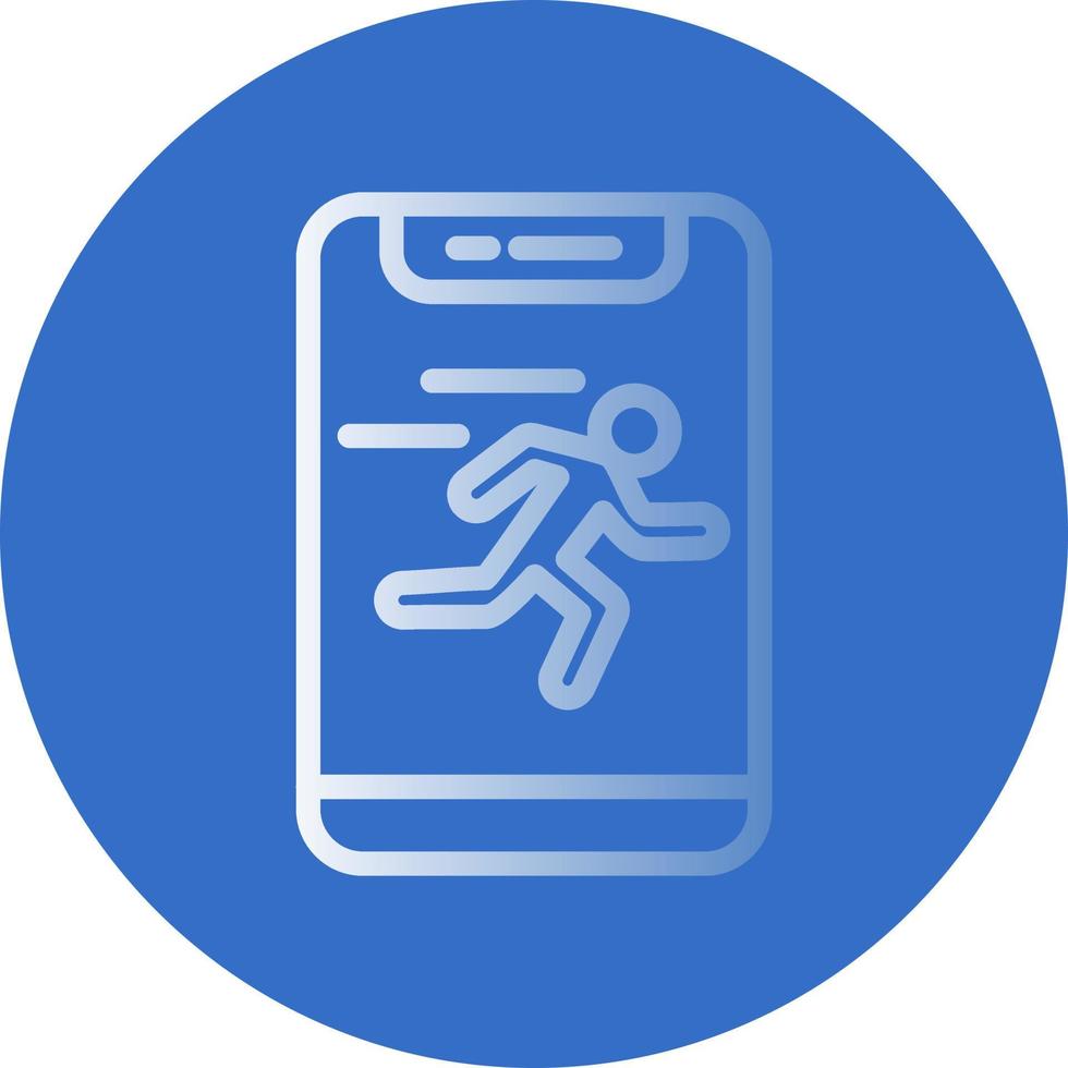 Running Vector Icon Design