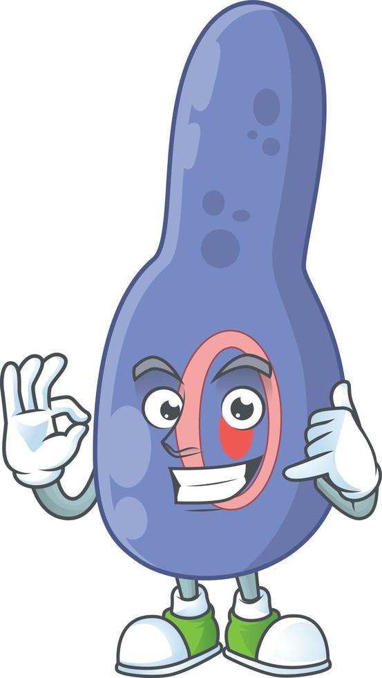 Clostrisium botulinum Cartoon character vector