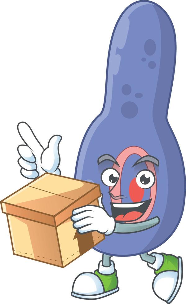 Clostrisium botulinum Cartoon character vector