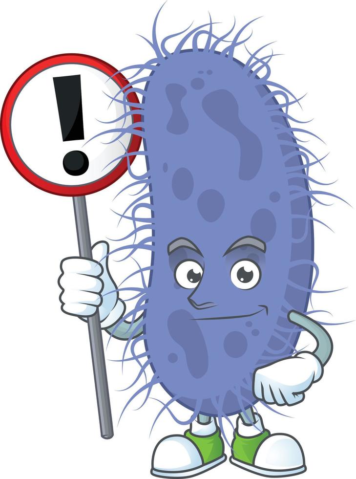 Salmonella typhi Cartoon character vector