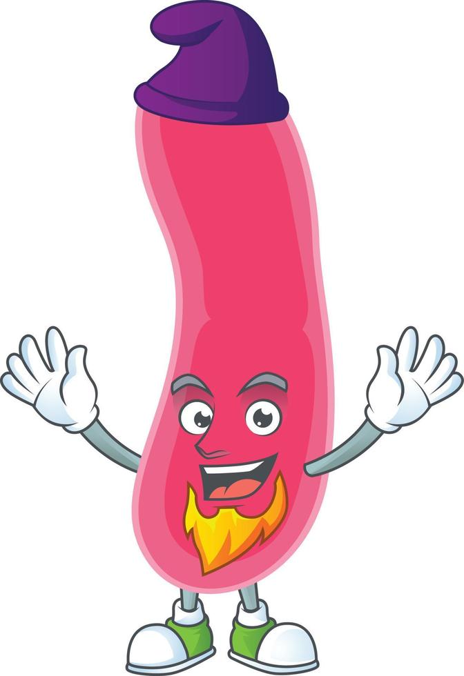 Cartoon character of fusobacteria vector