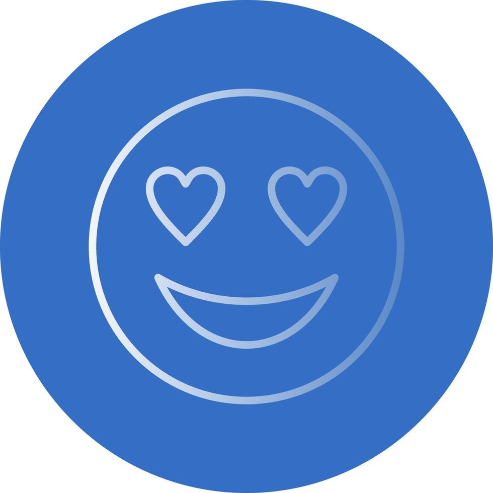 Smiling Face with Heart Eyes Vector Icon Design