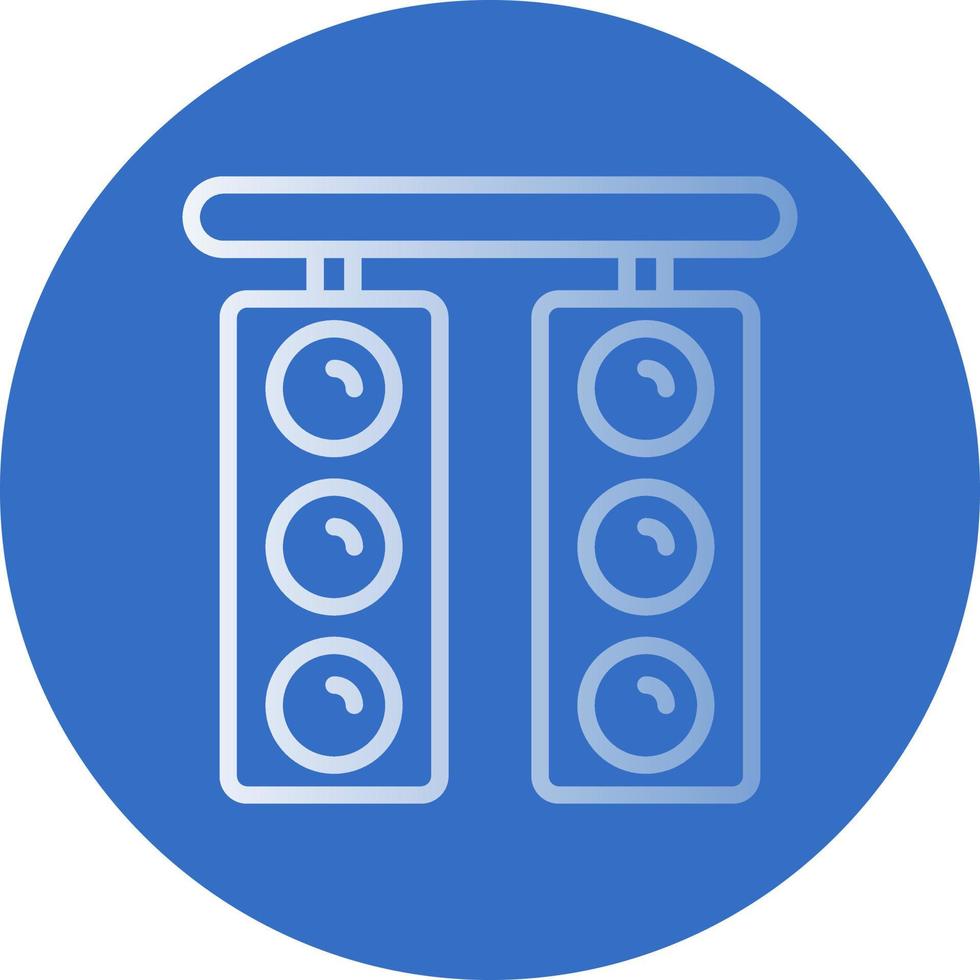 Race Lights Vector Icon Design