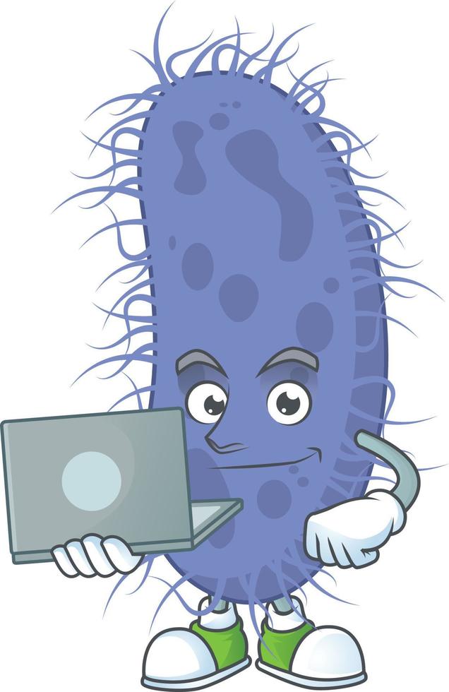 Salmonella typhi Cartoon character vector