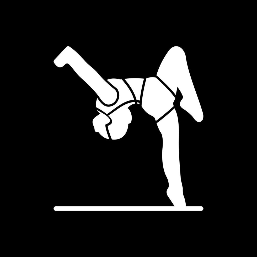 Gymnast Vector Icon Design