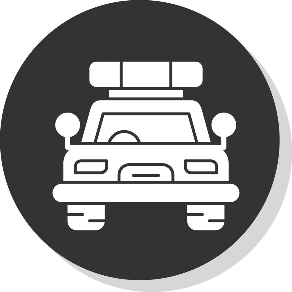 Police Car Vector Icon Design