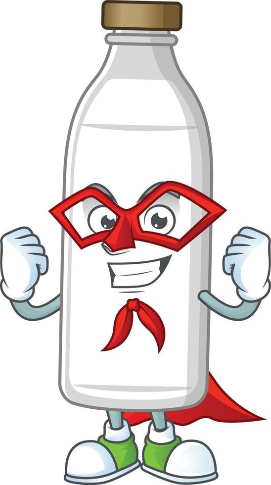 Leche botella dibujos animados personaje vector