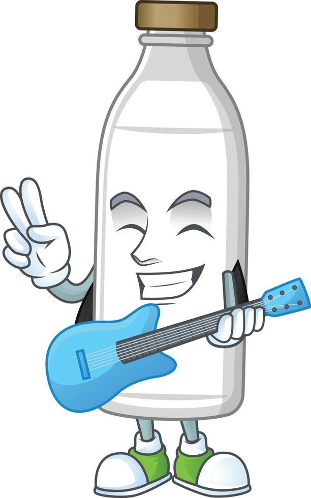 Milk bottle Cartoon character vector