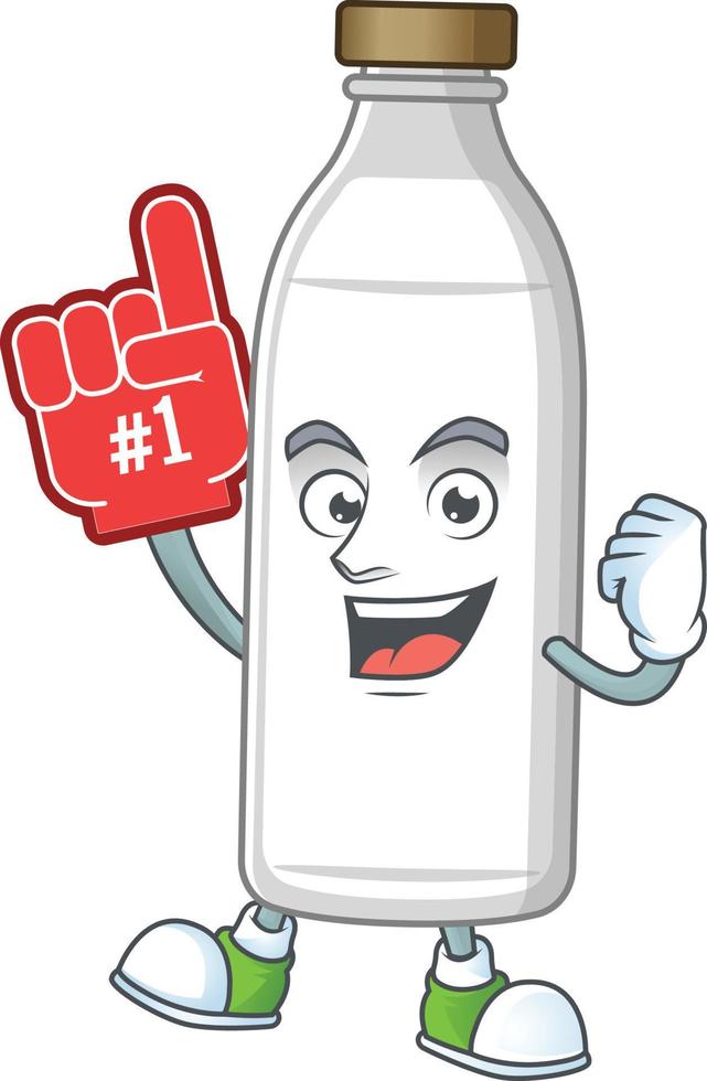 Milk bottle Cartoon character vector