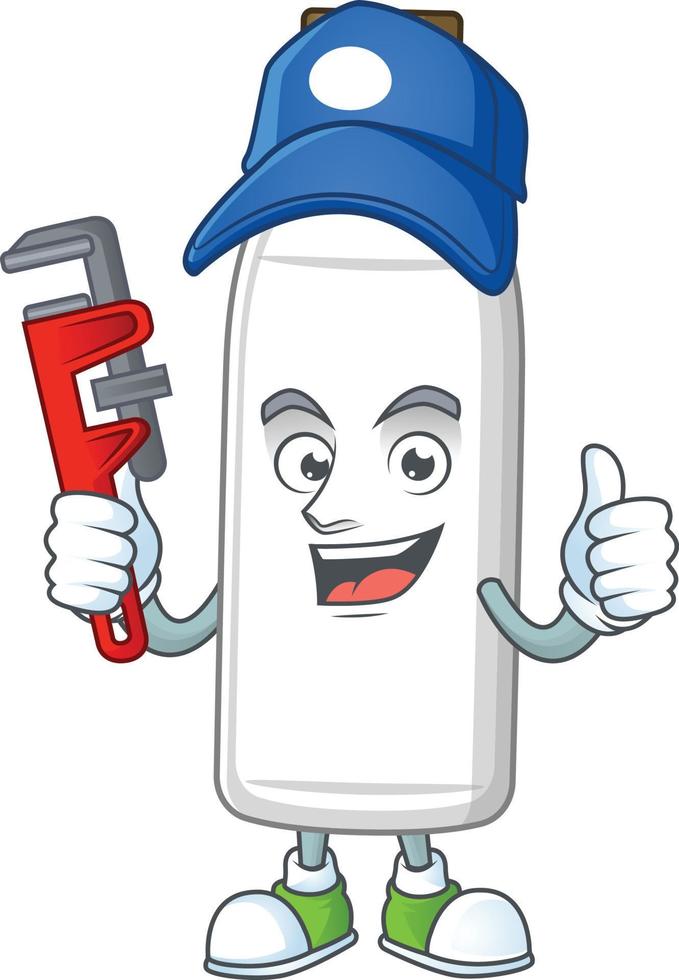 Milk bottle Cartoon character vector