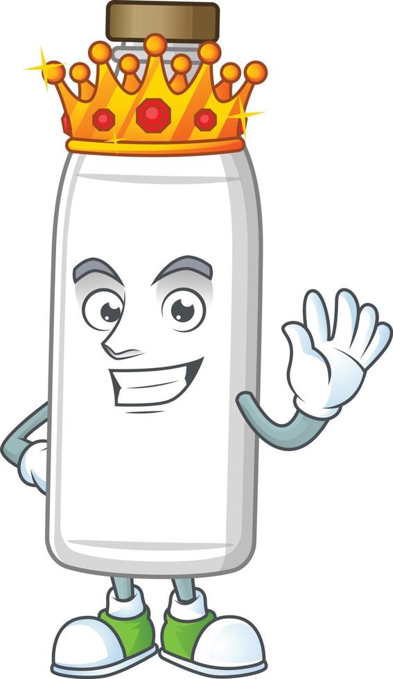 Milk bottle Cartoon character vector