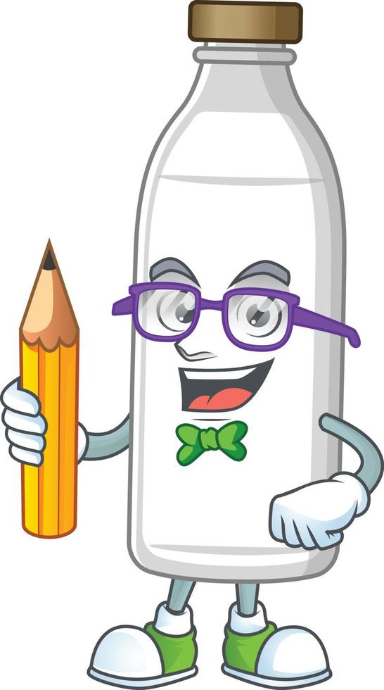 Milk bottle Cartoon character vector