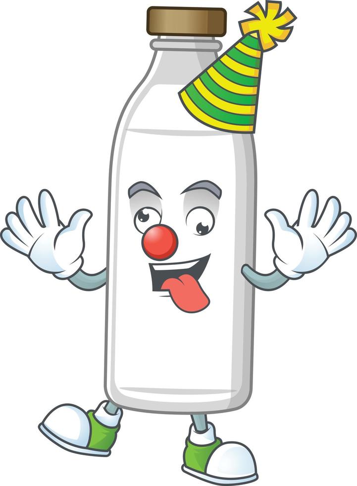 Milk bottle Cartoon character vector