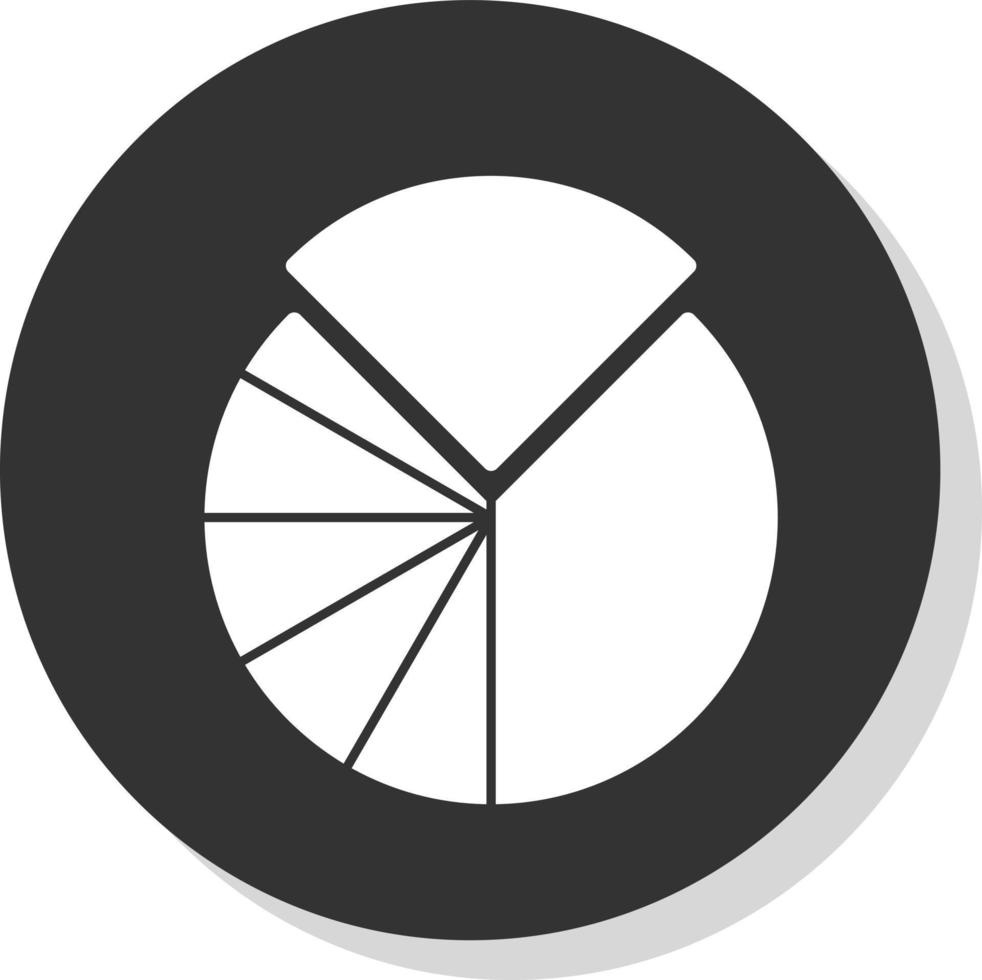 diseño de icono de vector de gráfico circular