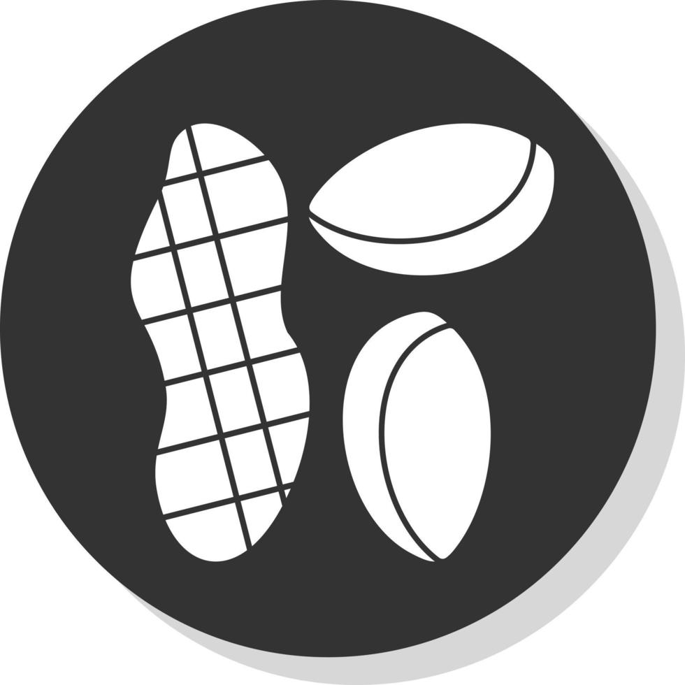 diseño de icono de vector de cacahuetes