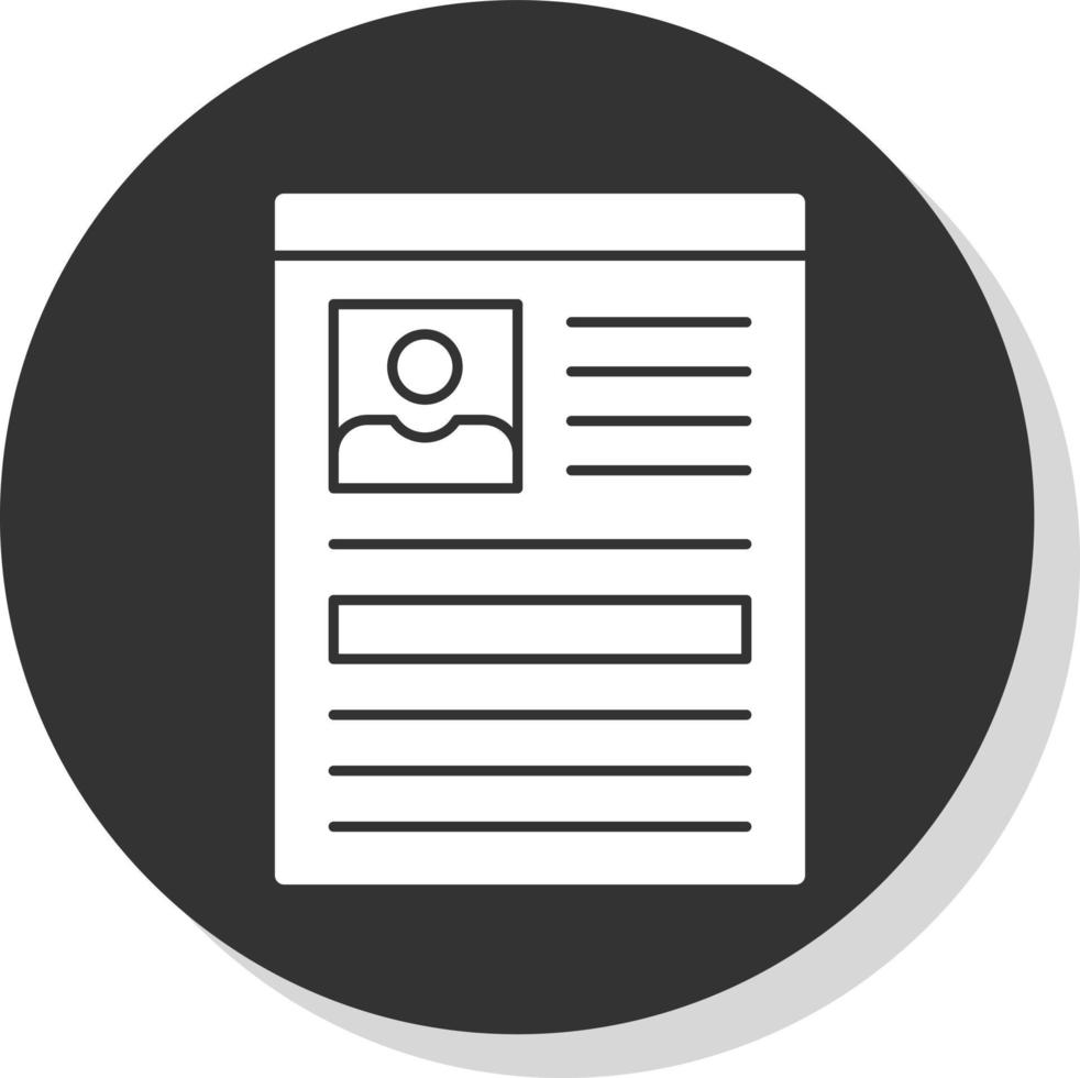 Curriculum Vector Icon Design