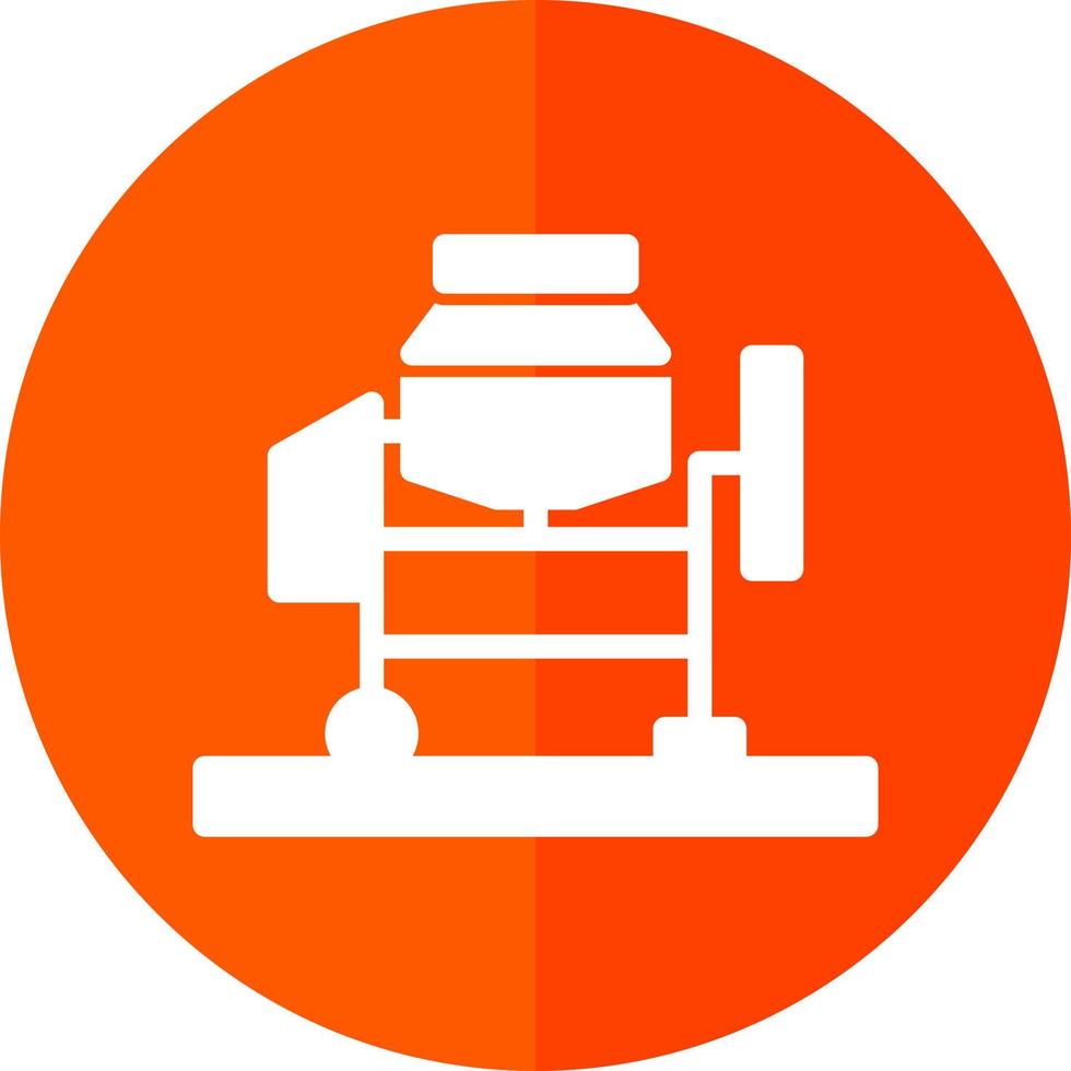 Concrete Mixer Vector Icon Design