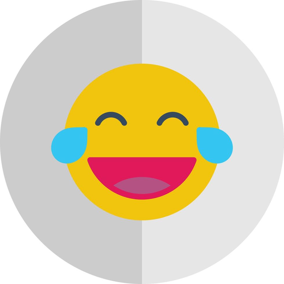 Grin Tongue Squint Vector Icon Design