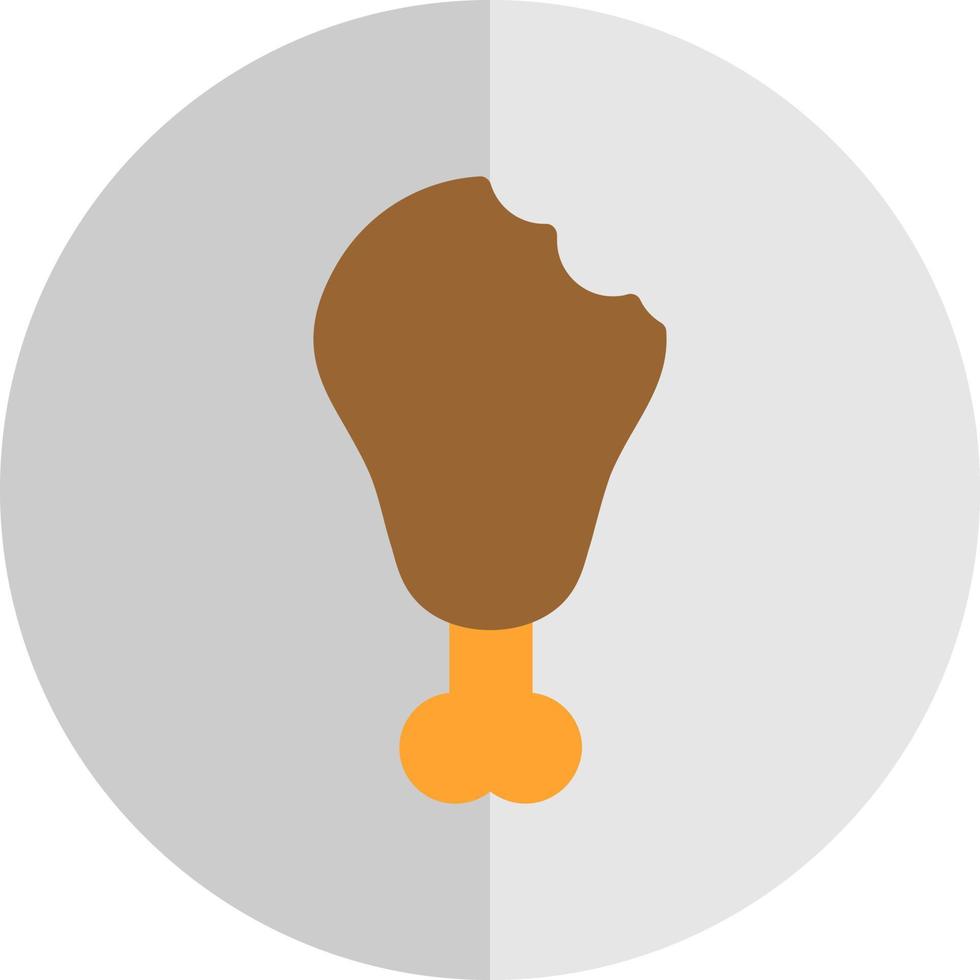 Drumstick Bite Vector Icon Design