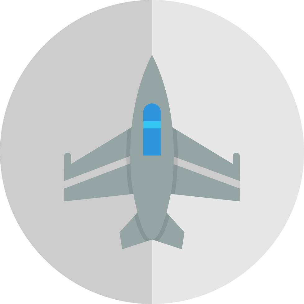 Fighter Jet Vector Icon Design