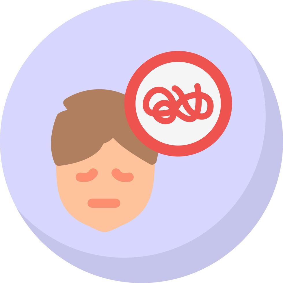 Mental Disorder Vector Icon Design