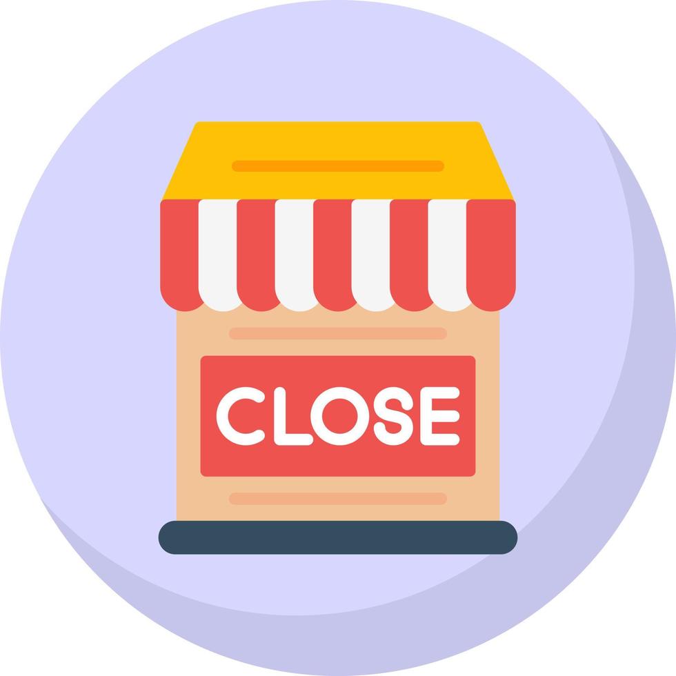 Shop Close Vector Icon Design