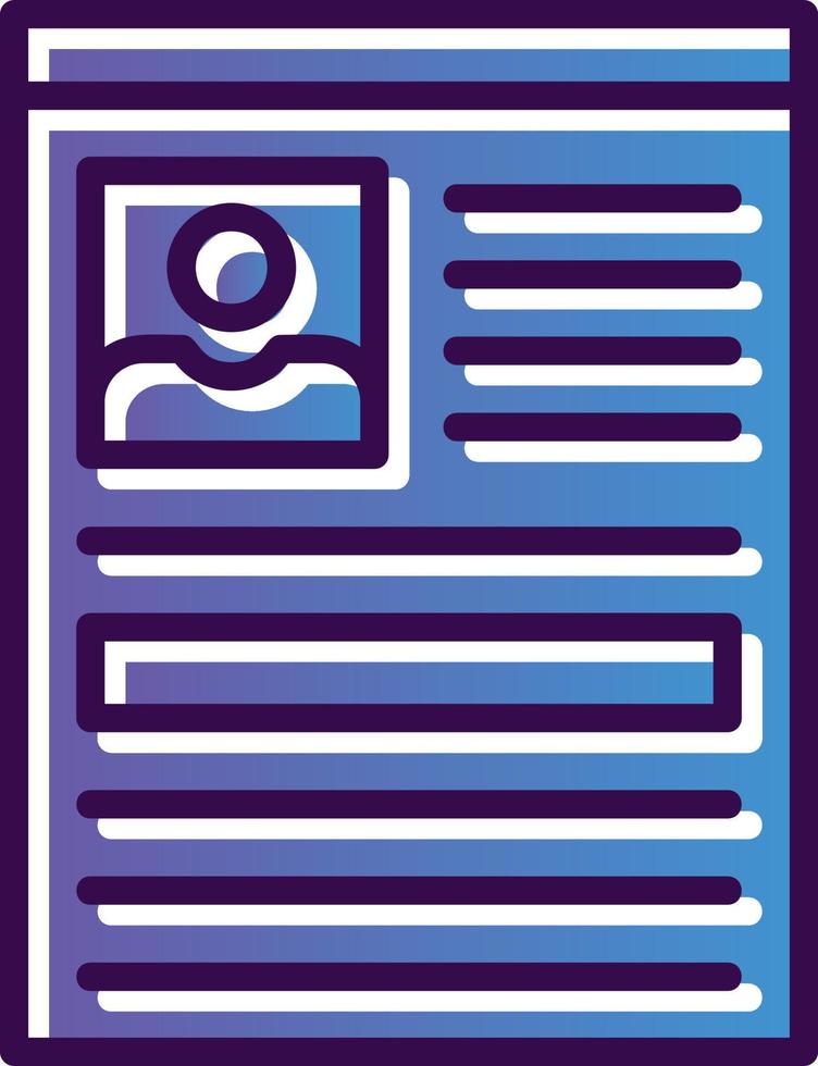Curriculum Vector Icon Design