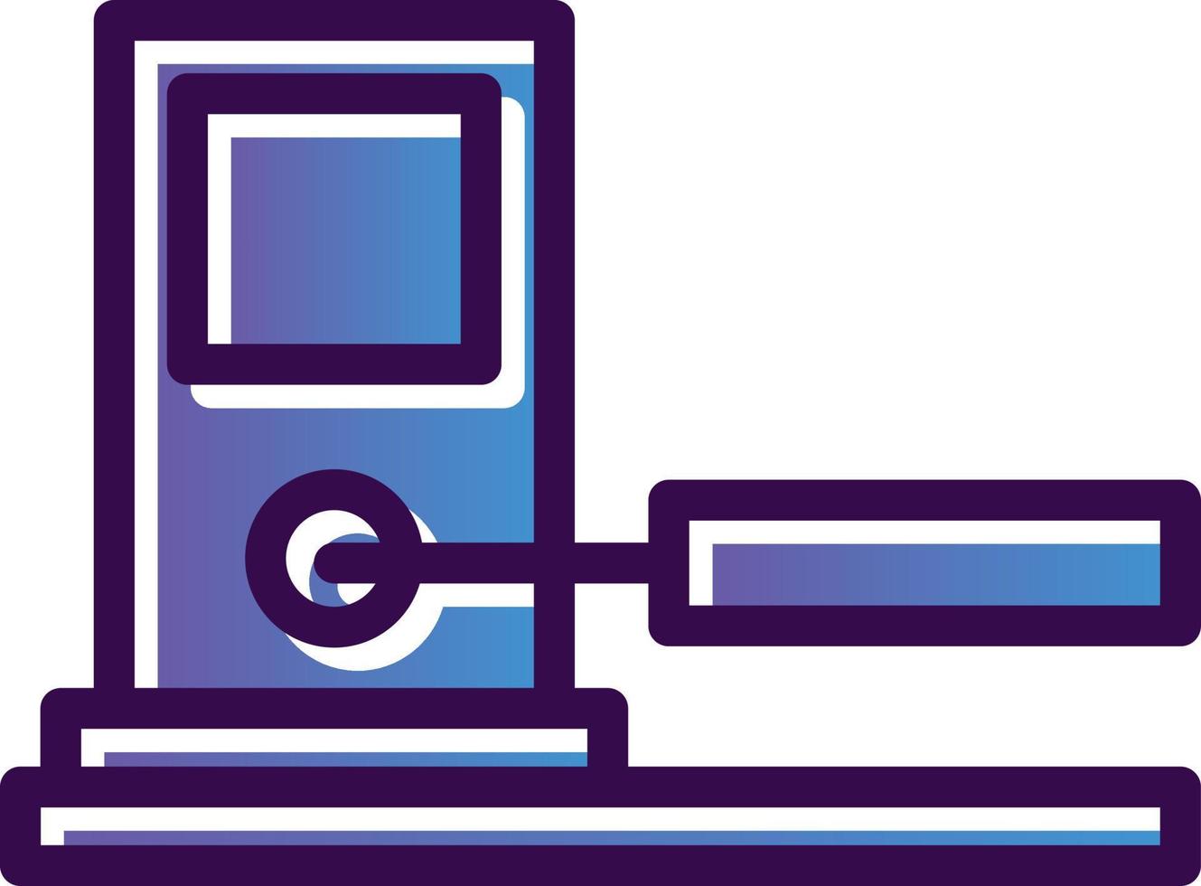 Toll Road Vector Icon Design