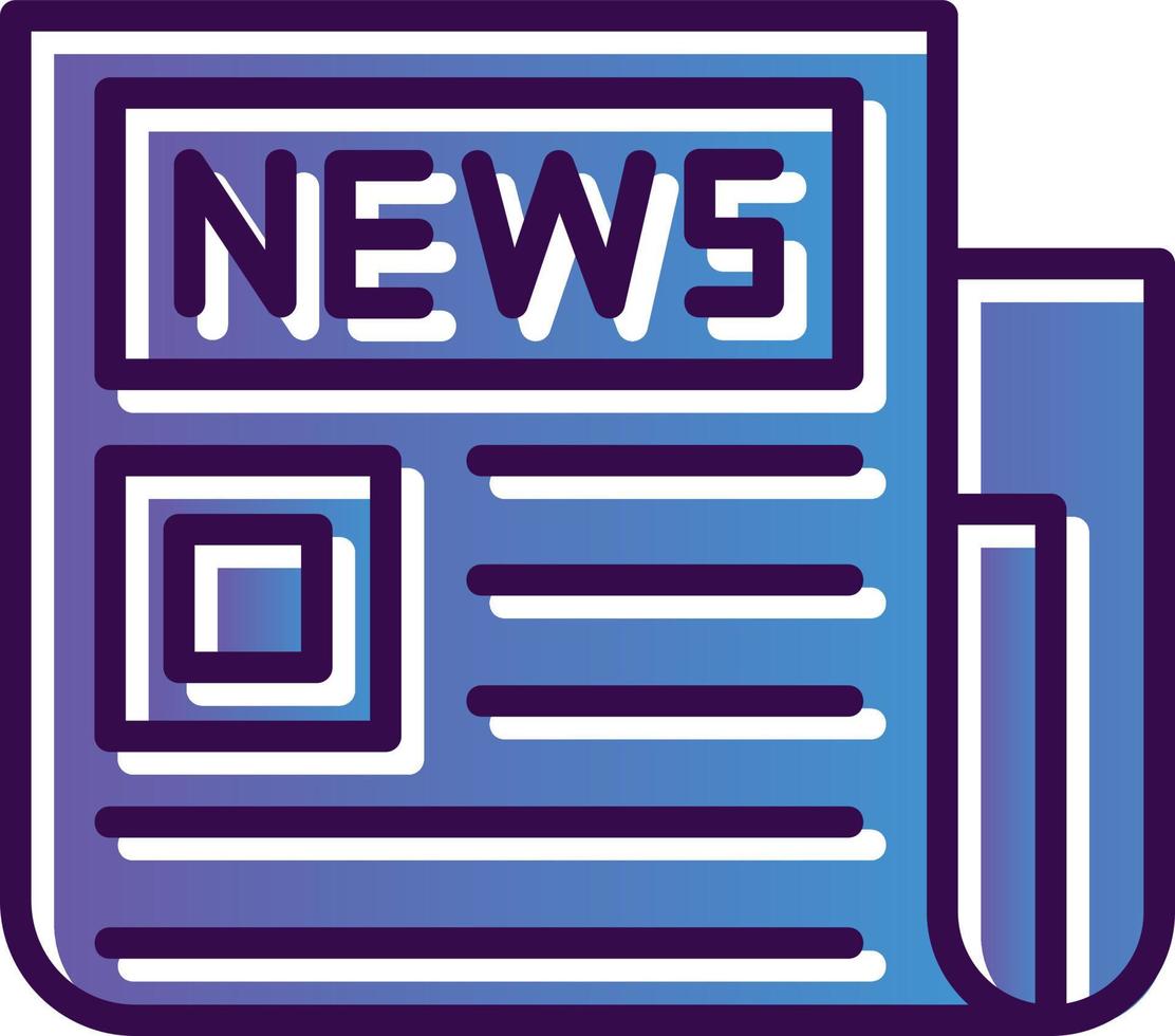 Newspaper Vector Icon Design