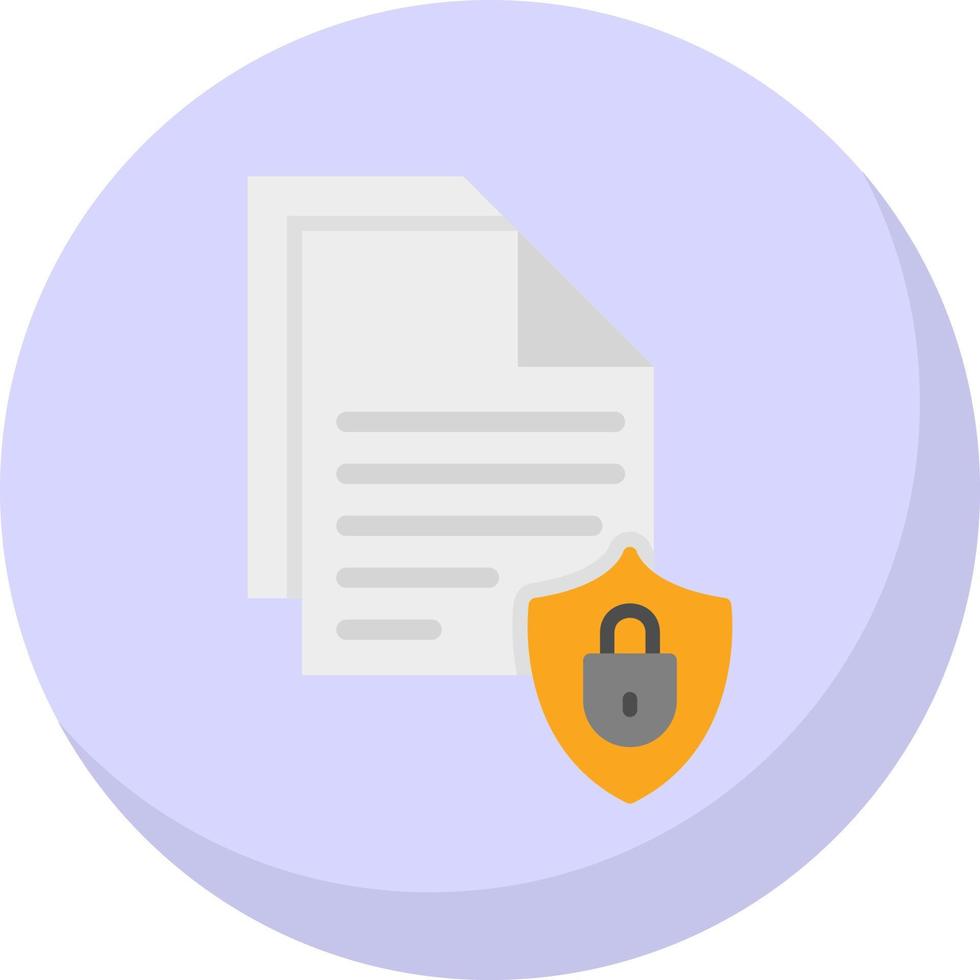 Document Security Vector Icon Design