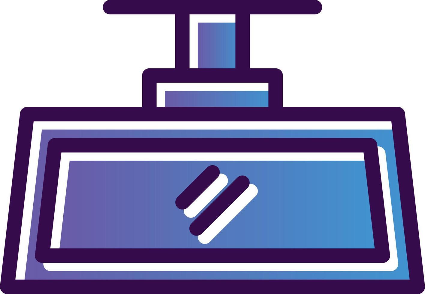 Rearview Mirror Vector Icon Design