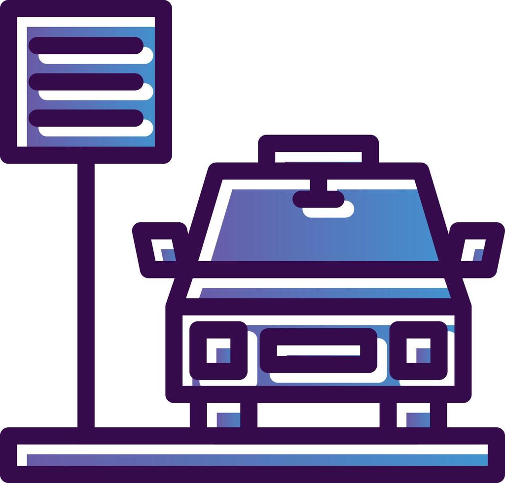 Taxi Vector Icon Design