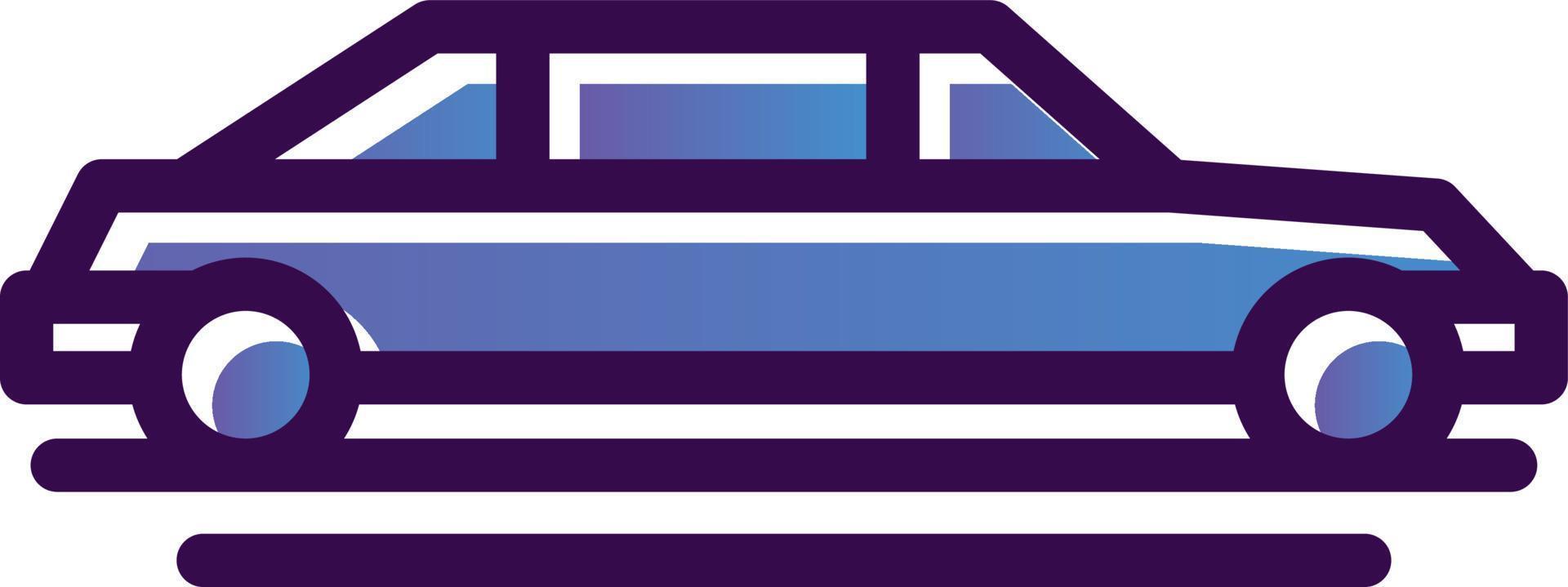 Limousine Vector Icon Design
