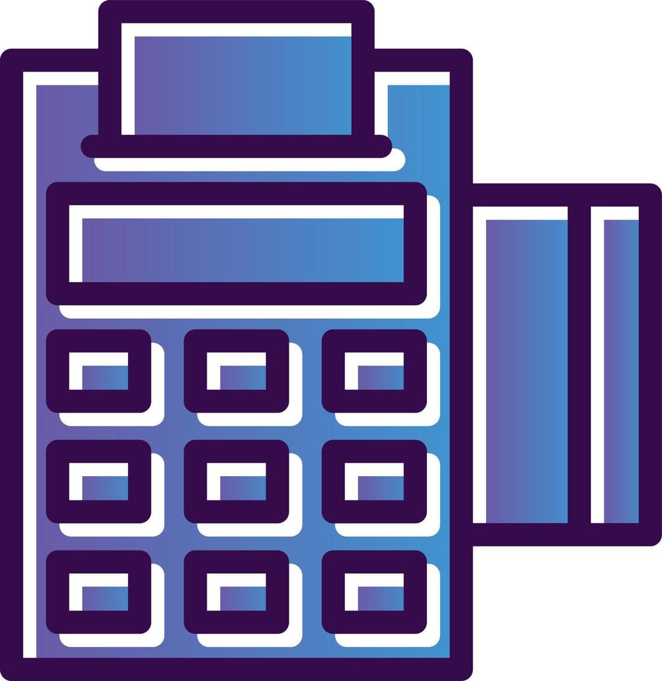 Pos Terminal Vector Icon Design