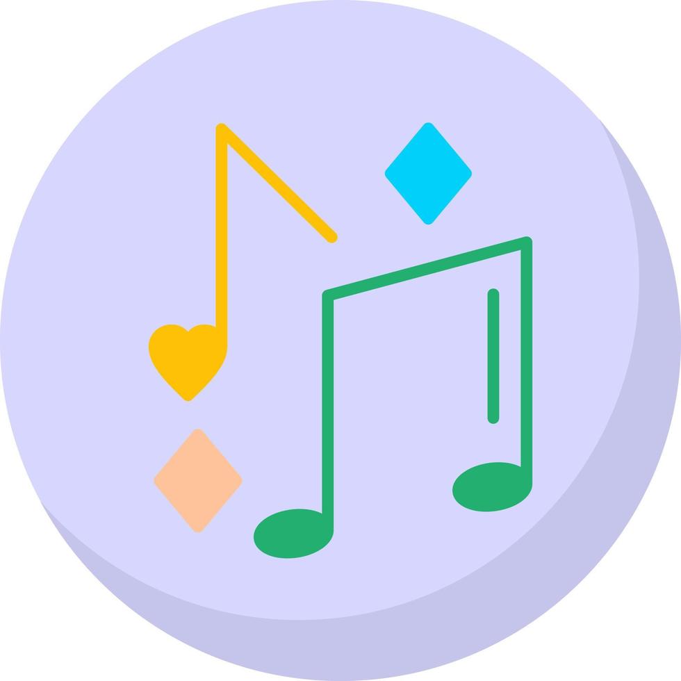 diseño de icono de vector de nota musical