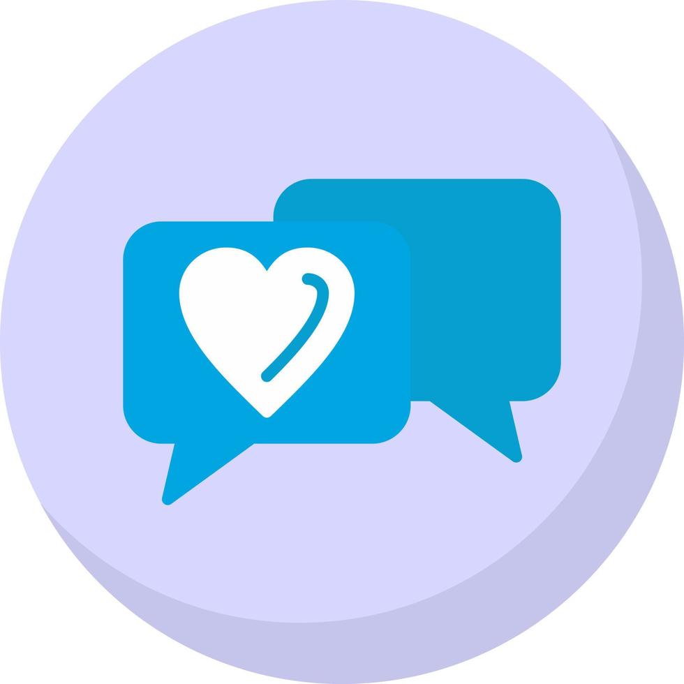 Wedding Chat Vector Icon Design