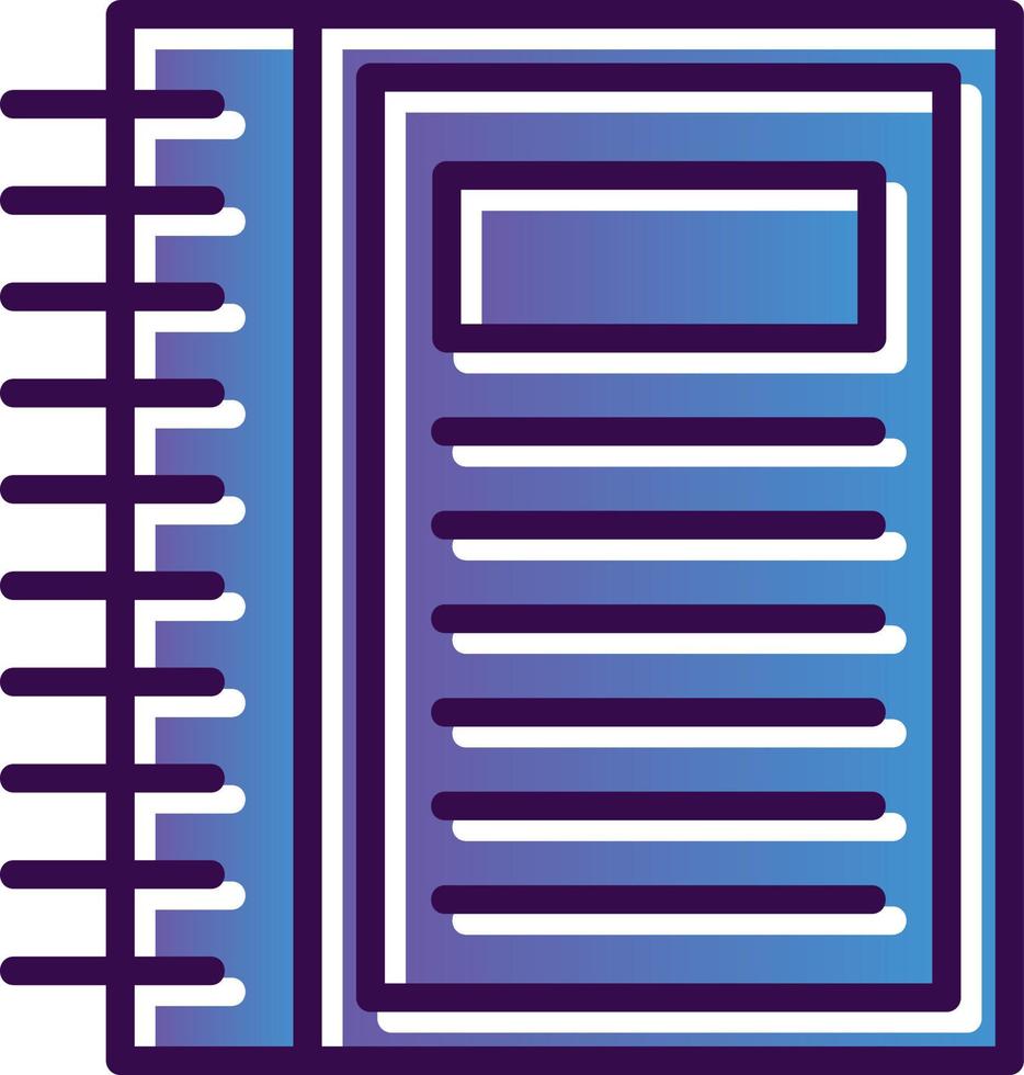 Notebook Vector Icon Design