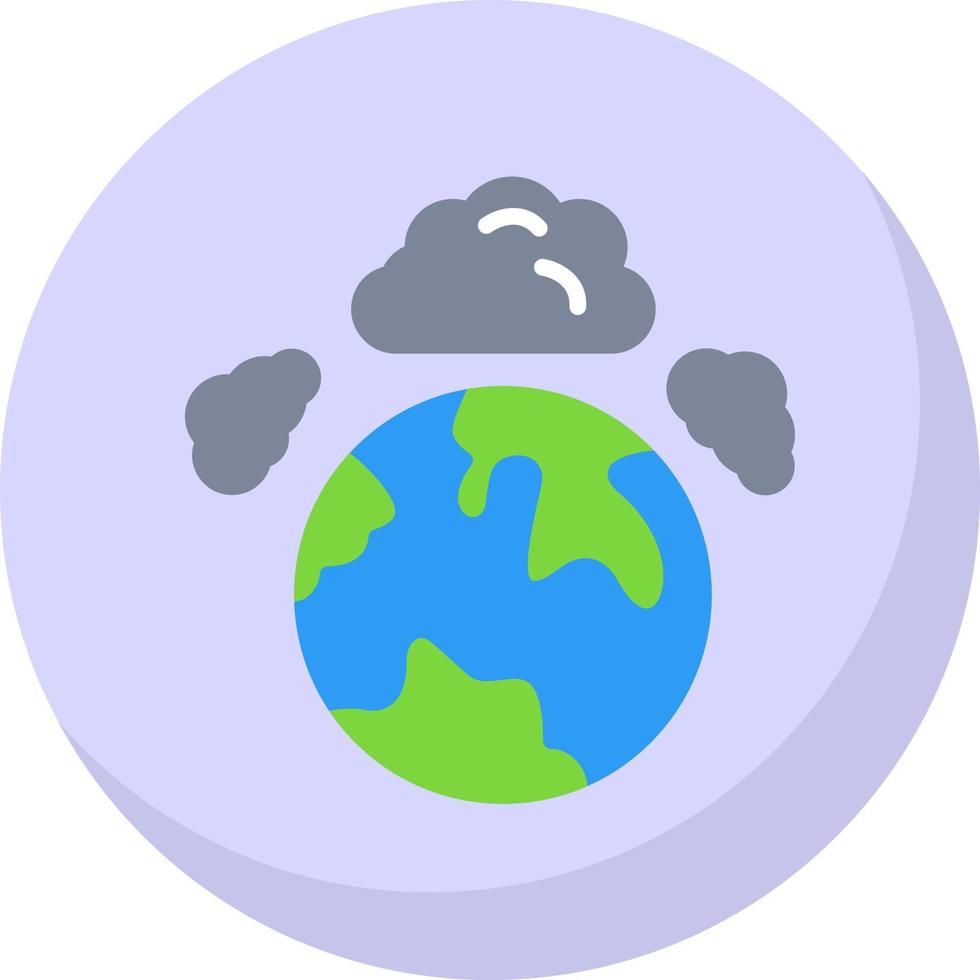 diseño de icono de vector de contaminación atmosférica