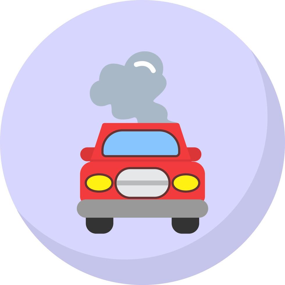 Car Pollution Vector Icon Design