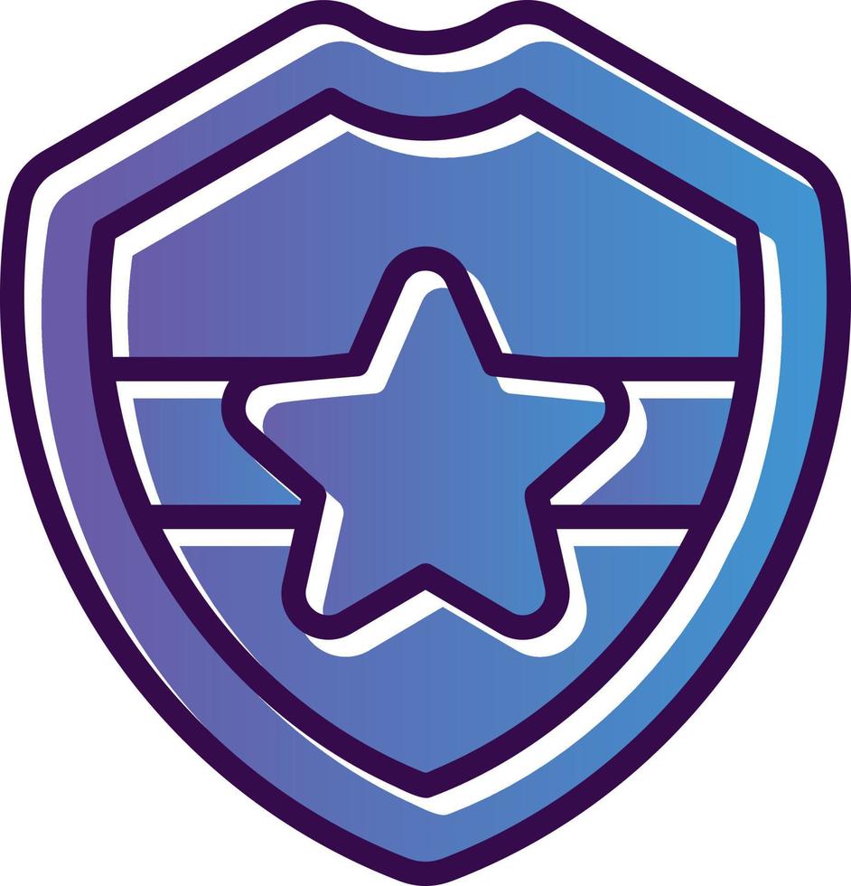 Police Badge Vector Icon Design