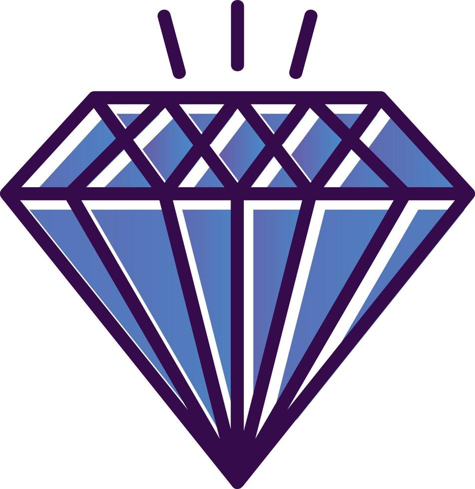 diseño de icono de vector de diamante