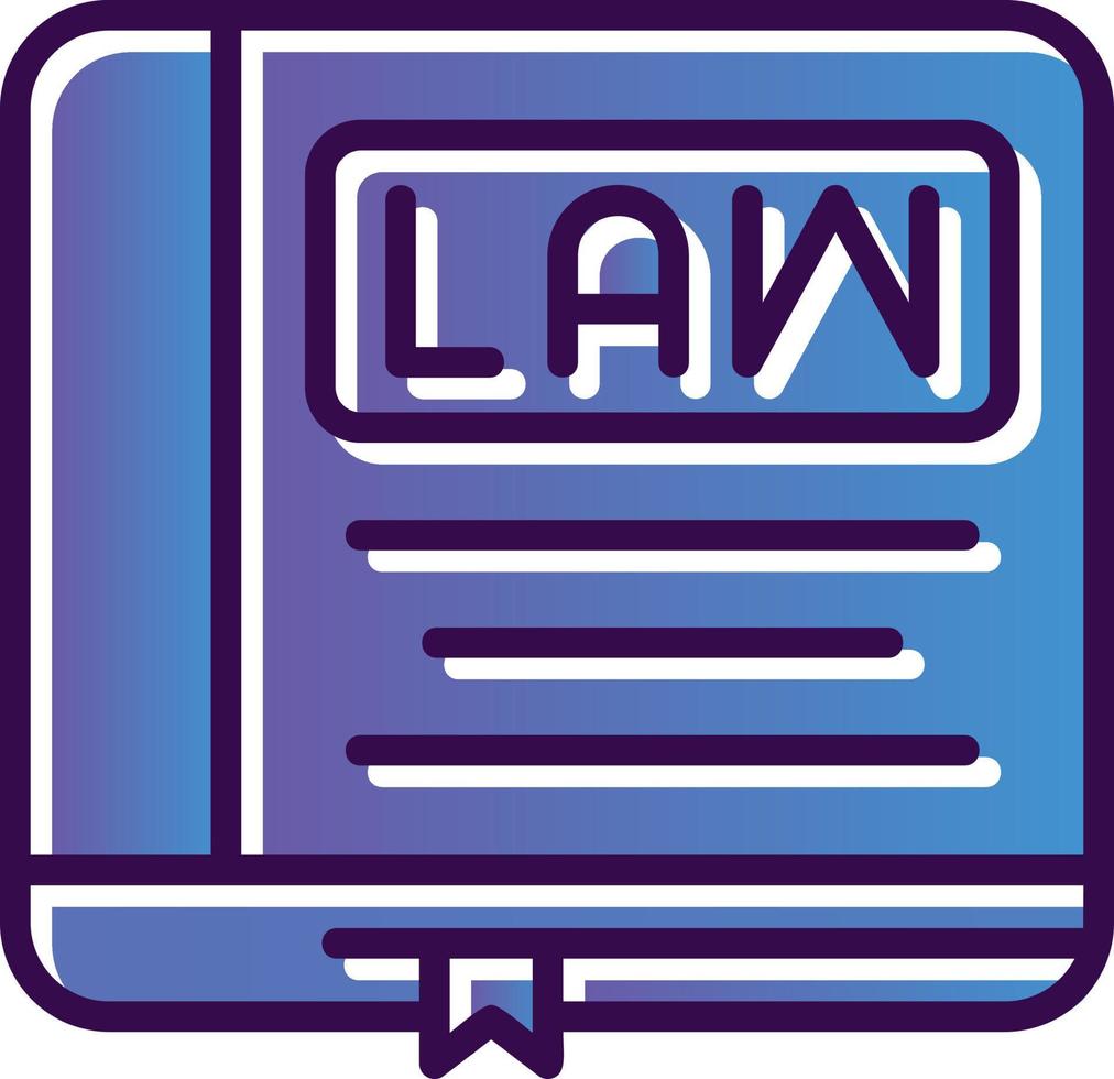 diseño de icono de vector de libro de ley
